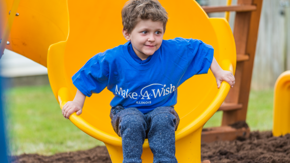 Ryder sliding down tube slide