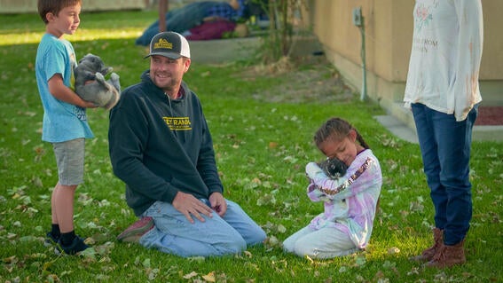 Walk for Wishes Ambassador Annie - Annie Snuggling Bunny