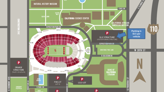 LA Coliseum Map - Greater LA