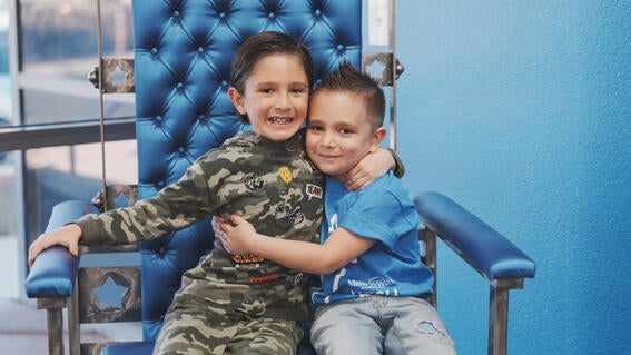 Mikey and big brother James