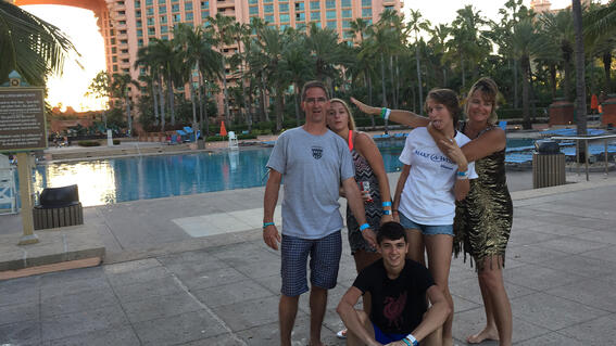 Breanna and family in Atlantis 