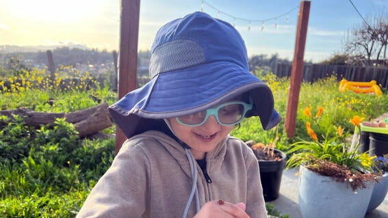 Wish kid Yahya finds a ladybug