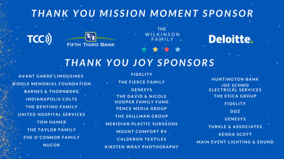 MISSION MOMENT & JOY SPONSORS