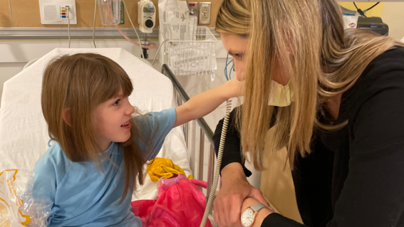 Annabelle in the hospital