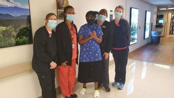 Johnna with nurses