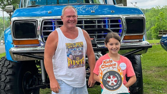 Wish kid with Kid's Choice Winner