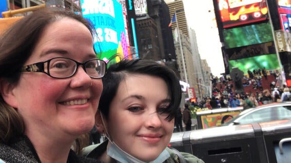 Madi in Times Square