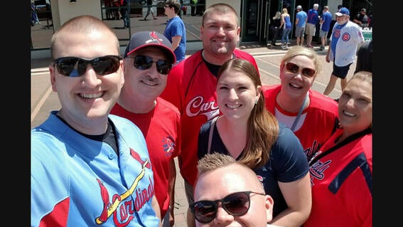 Ricky at Cardinals Game