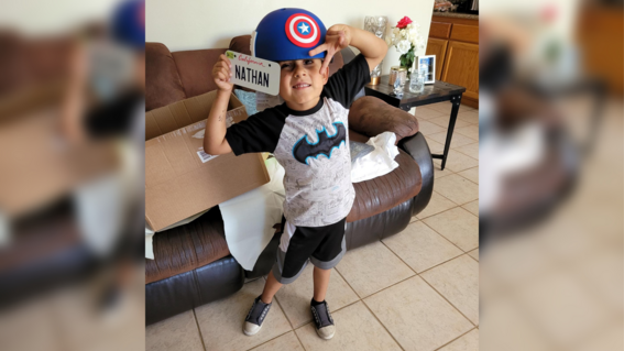 Nathan's Power Wheels Car License Plate
