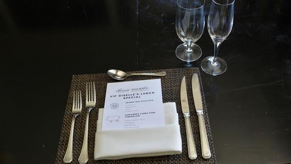 Giselle's menu