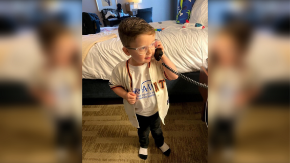 Shiloh on the phone