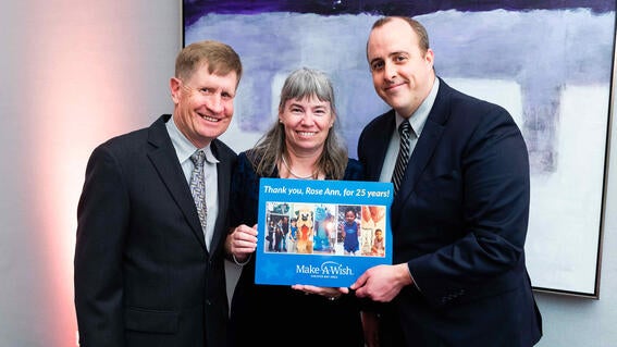 Rose Ann Hummel awarded milestone plaque
