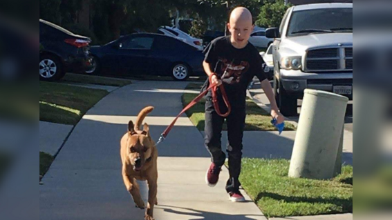 Cole with his dog