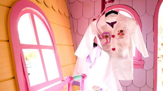Uniform inside playhouse