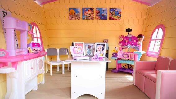 Inside Penny 's playhouse