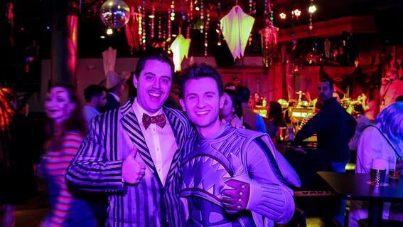 A spooky gentleman and a superhero