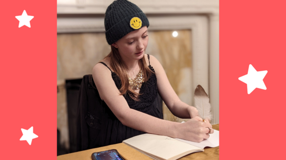 Mia's book signing