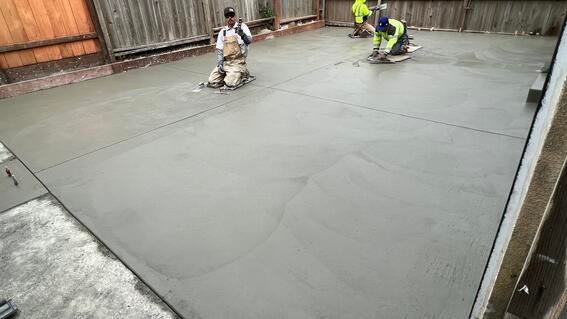 concrete pour
