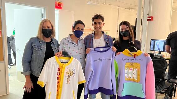 Vivek with Macy's team