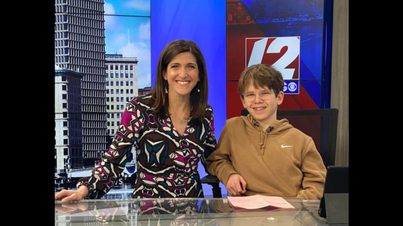 Wish Community member touring the WPRI station