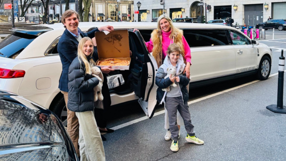 Wish kid Cameron and family