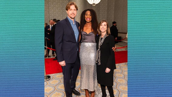 David and Akama Carlson and Board member Shannon O’Shea