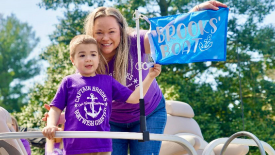 Brooks and his mom