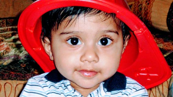 Nirav as a baby