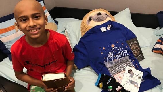 Nirav during treatment