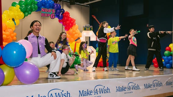 Noa onstage with KIDZ BOP