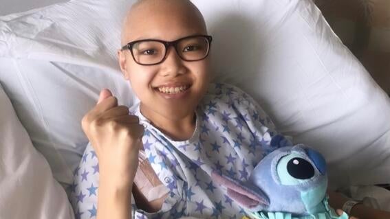 Abby during chemo