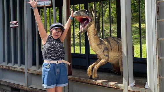Abby enjoying tour
