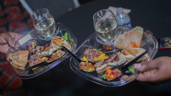Delicious food at the event