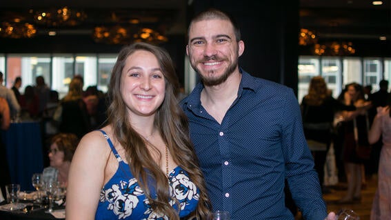 Happy couple at the event