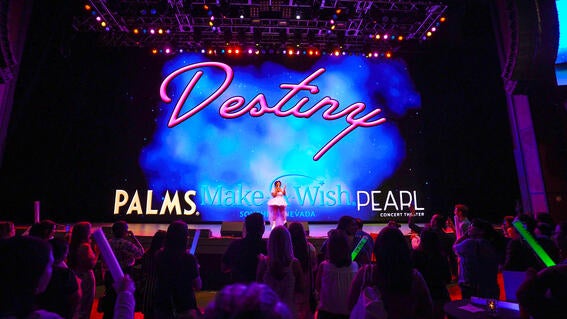 Destiny In Front of Crowd