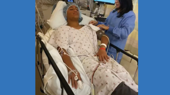 Xavier in the hospital