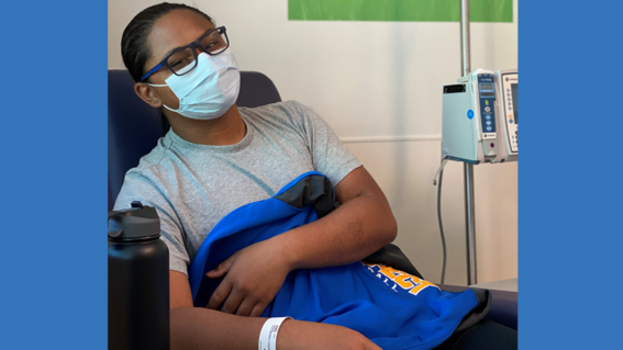 Xavier during treatment