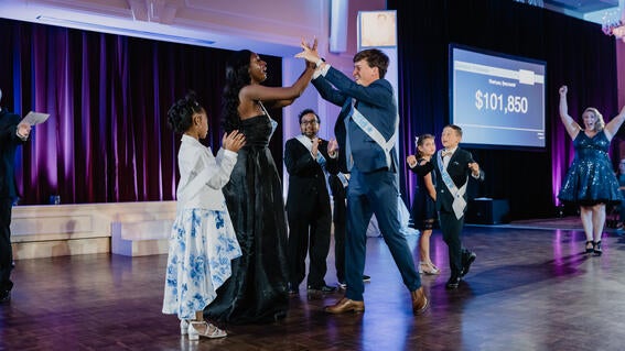 Wish kids celebrating an exciting milestone at Wish Ball 2022