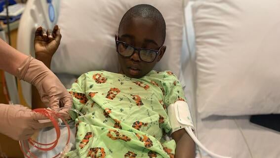 Bryce at hospital
