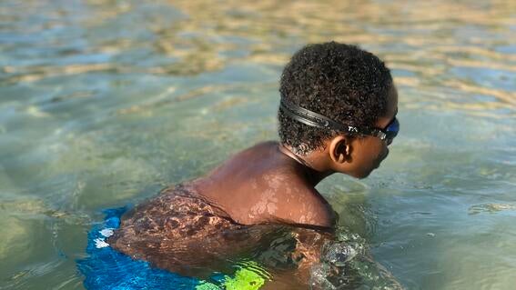 Bryce swimming