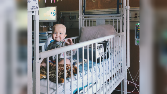 Wish Kid Quinn during treatment - OCIE