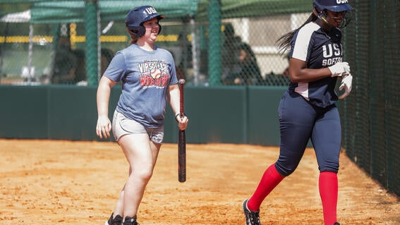 Kaydence Hits a Home Run