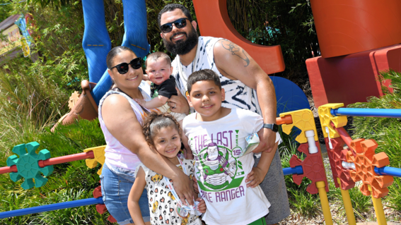 Avery and family at Walt Disney World