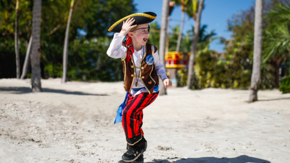 James during his pirate adventure