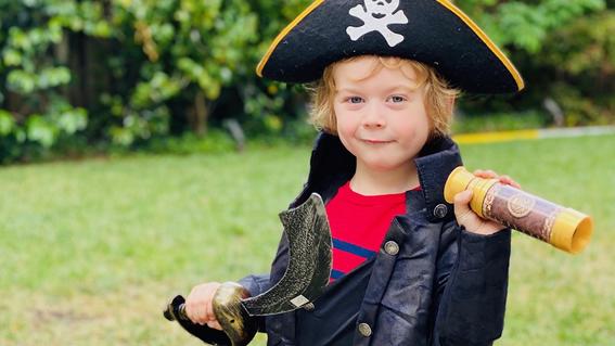 James in his pirate costume