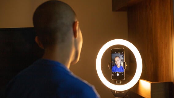 Wish kid Pua with new video equipment