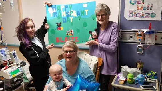 Family in hospital