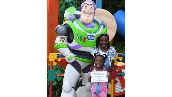 Kids with Buzz Lightyear