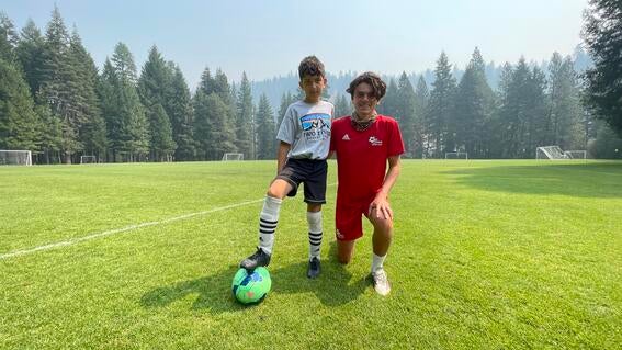 Santiago and coach