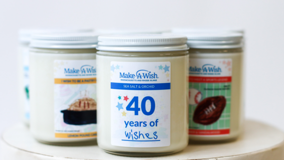 Photo of the 40th Anniversary candle